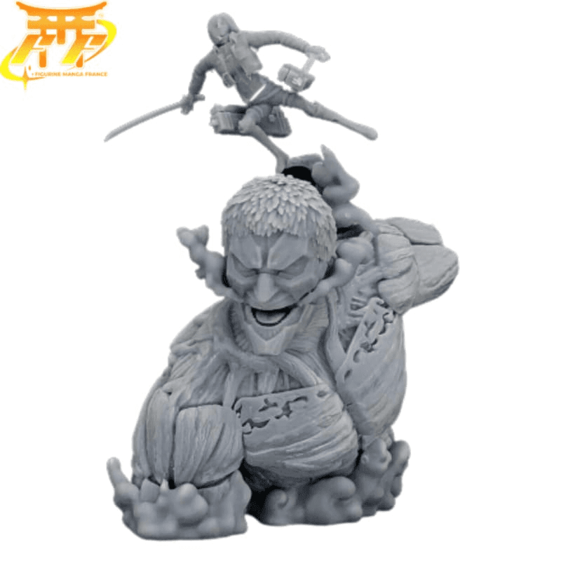 Battleship Titan vs. Mikasa Ackerman Figure - Attack on