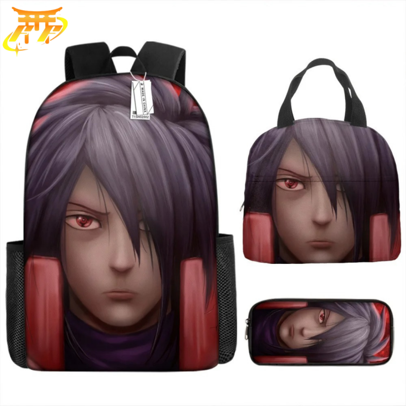 Madara Uchiwa Backpack + Pencil Case + Bag - Naruto Shippuden™