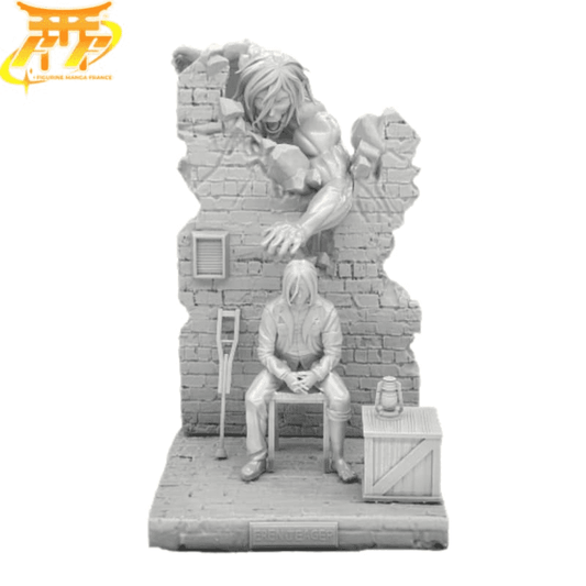 Resin Figure Titan Assailant and Eren Jaeger - Attack on