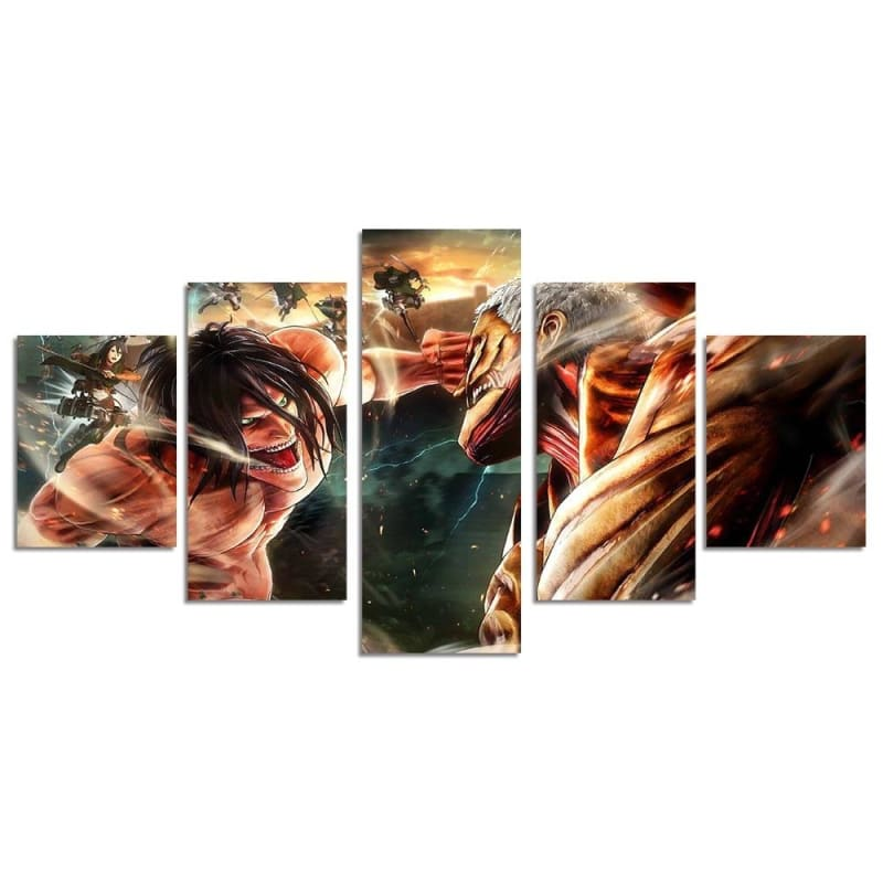 Eren vs Reiner Painting - Attack on Titans™