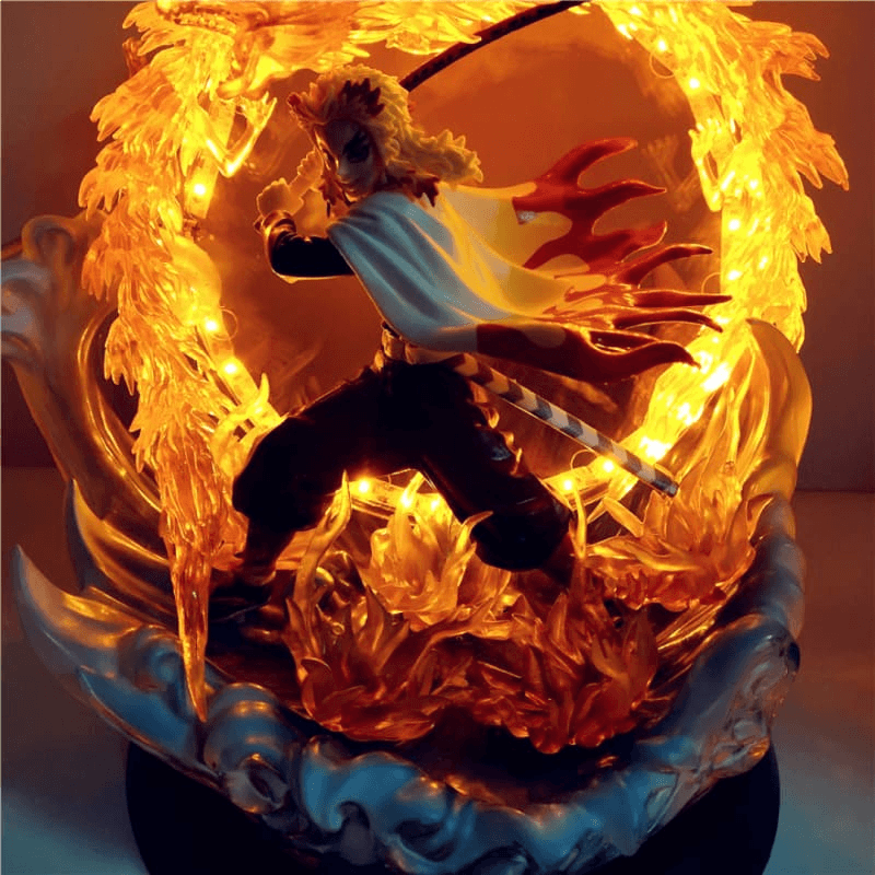 Kyojuro Rengoku Breath of the Flame LED Figure - Demon