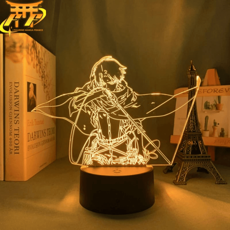 Livaï (Rivaille) Ackerman LED lamp with a bow - Attack on