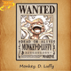 Poster Wanted Luffy