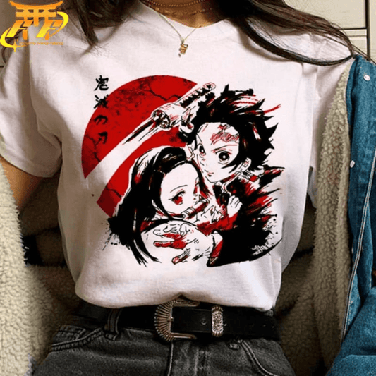Tanjiro T-Shirt with Nezuko - Demon Slayer™