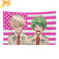 Bakugo & Midoriya "Hero Smiles" Flag - My Hero Academia™