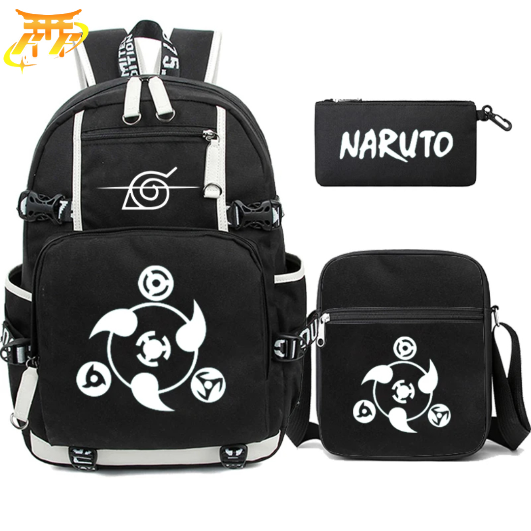 All Sharingan  Backpack + Pencil Case +  Bag - Naruto Shippuden™