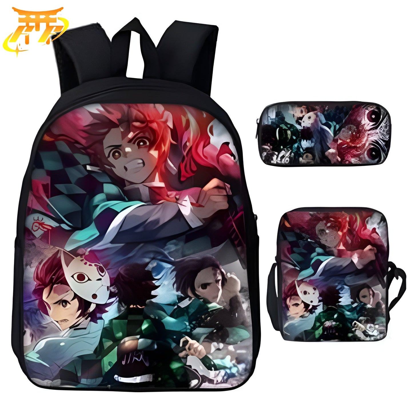 Kamado Tanjiro Backpack + Pencil Case + Bag - Demon Slayer™