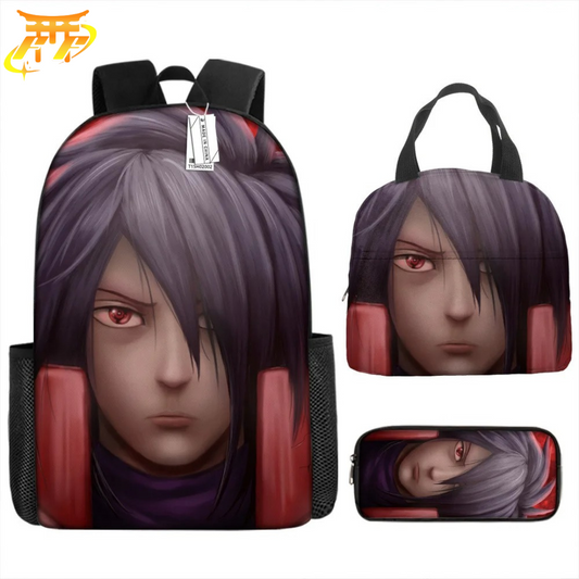 Madara Uchiwa Backpack + Pencil Case + Bag  - Naruto Shippuden™