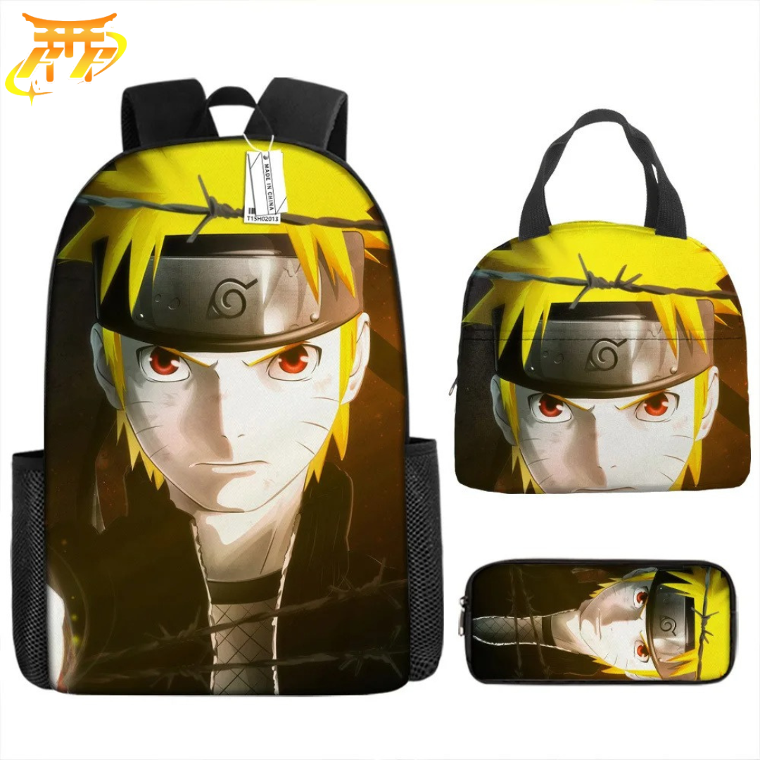 Naruto Shunin Backpack + Pencil Case + Bag - Naruto Shippuden™