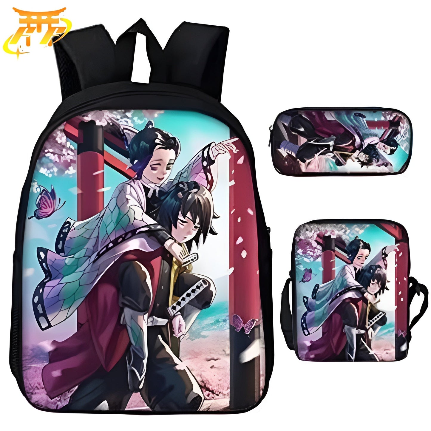 Shinobu x Giyu Backpack + Pencil Case + Bag - Demon Slayer™