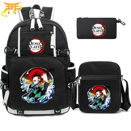 Tanjiro First Form Backpack + Pencil Case + Bag - Demon Slayer™