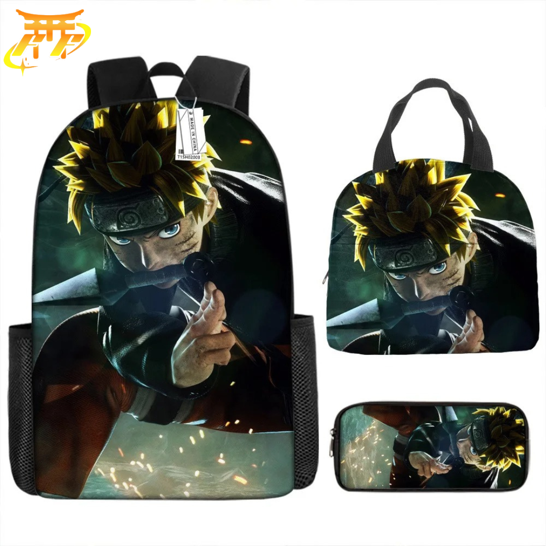 Uzumaki Naruto Backpack + Pencil Case + Bag - Naruto Shippuden™