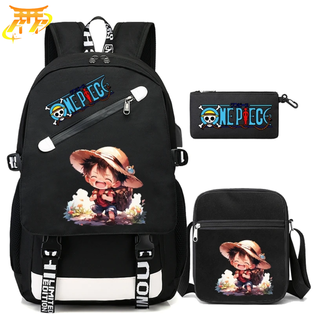 Luffy Kawaii Backpack + Pencil Case + Bag - One Piece™