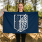 Exploration Battalion "Emblem of the Wings of Freedom" Flag - Attack on Titan™