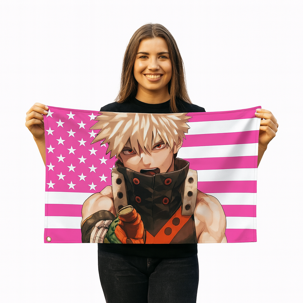 Katsuki Bakugo "Heroic Explosion" Flag – My Hero Academia™