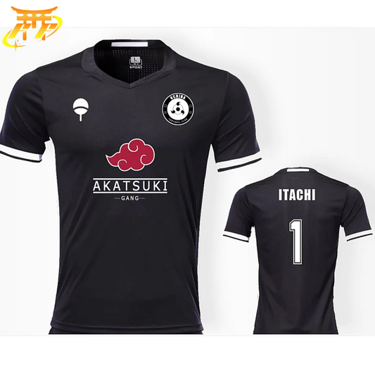 Itachi Uchiwa Black Football Shirt - Naruto Shipudden™