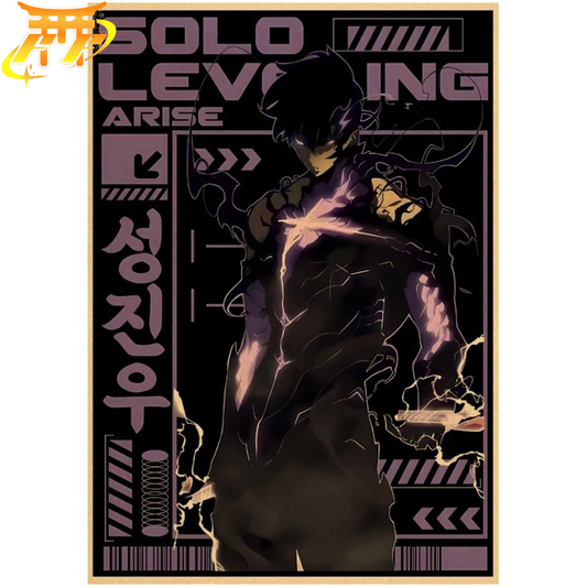 Sung Jinwoo "Dark Force" Poster – Solo Leveling™