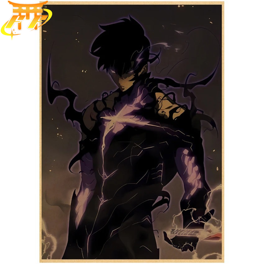 Sung Jinwoo "Dark Form" Poster - Solo Leveling™