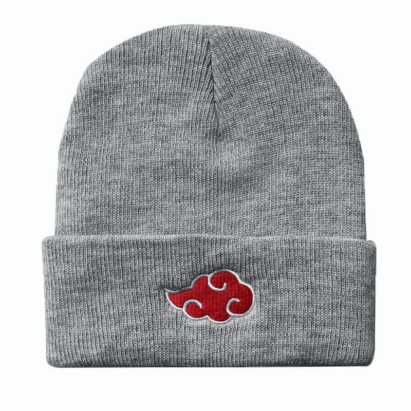 Grey/Red Akastuki Beanie - Naruto Shippuden™