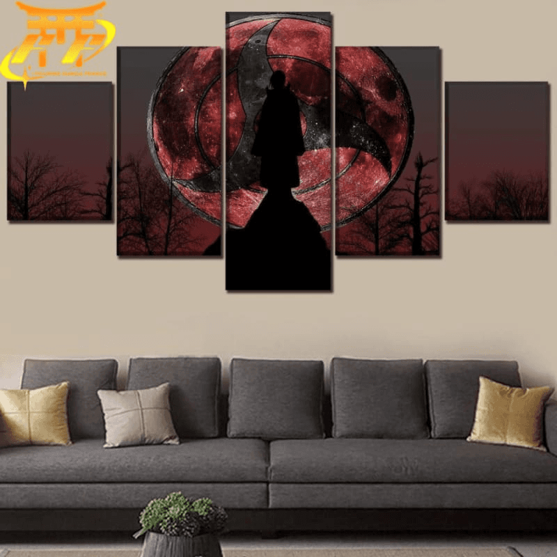 Itachi Uchiha’s Mangekyô Sharingan Painting - Naruto 