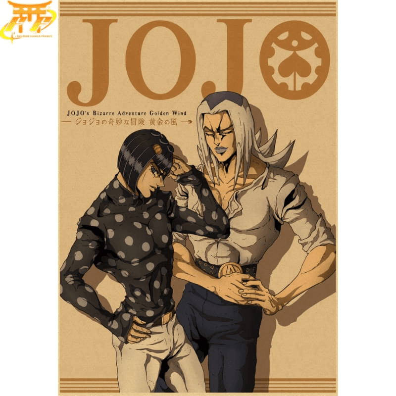 Poster Bruno Bucciarati x Abbacchio - JoJo’s Bizarre 