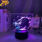 Tanjiro Kamado Flame of Fate Two-Tone LED Lamp - Demon 
